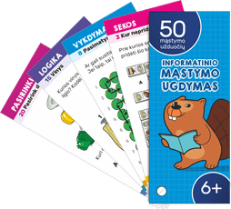 50 Kortelių rinkinys 6+ (2 dalis) Informatinio mąstymo ugdymas