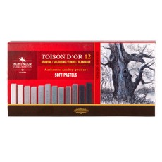 Sausų pastelių rinkinys 12vnt pilkų atsp.8592G