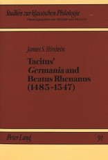 Tacitus' «Germania» and Beatus Rhenanus (1485-1547)