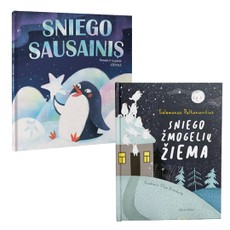 Žiemos knygelių rinkinys: Sniego žmogelių žiema + Sniego sausainis
