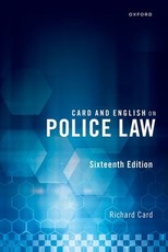 Card and English on Police Law 16th Edition