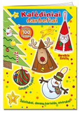 Kalėdiniai darbeliai. Užduotėlės su lipdukais