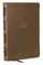 Kjv, Compact Center-Column Reference Bible, Leathersoft, Brown, Red Letter, Thumb Indexed, Comfort Print