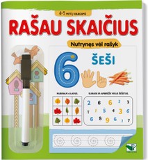 Rašau skaičius: 4-5 metų vaikams