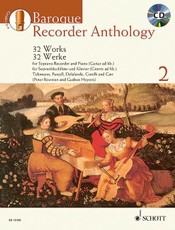 Baroque Recorder Anthology für Sopran-Blockflöte mit Gitarre- oder Klavierbegleitung. Vol. 2.