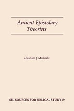 Ancient Epistolary Theorists