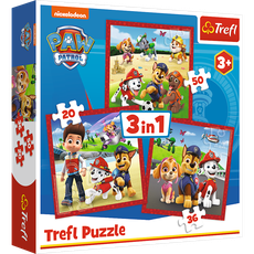 TREFL PAW PATROL 3 dėlionių rinkinys „Šuniukas-patrulis“ TREFL PAW PATROL 3 dėlionių rinkinys „Šuniukas-patrulis“