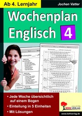 Wochenplan Englisch 4
