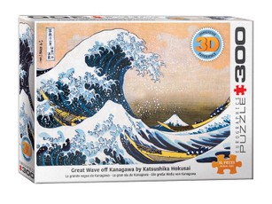 Dėlionė 3D „Didžioji Kanagavos banga“ 300 dalių Dėlionė 3D „Didžioji Kanagavos banga“ 300 dalių
