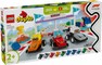 DUPLO 10445 F1 komandos lenktynių automobiliai ir vairuotojai
