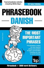 English-Danish phrasebook and 3000-word topical vocabulary