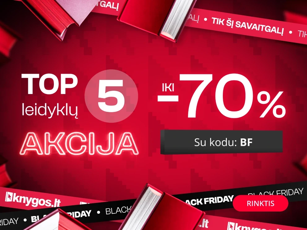 TOP 5 leidėjų akcija - extra nuolaidos iki -70%!