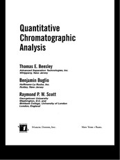 Beesley, T: Quantitative Chromatographic Analysis
