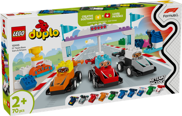 LEGO DUPLO F1 Team Race Cars & Drivers