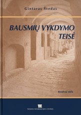 Bausmių vykdymo teisė. Bendroji dalis (2003)