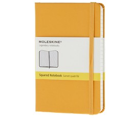 Knygelė Moleskine Coloured Classic (9 x 14, langeliais, oranžinės sp.)