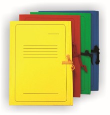 Aplankas A4 dokumentams, spalvotas su spauda ir raišteliais