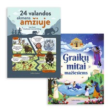 Dviejų knygų vaikams rinkinys: Graikų mitai mažiesiems + 24 valandos akmens amžiuje Dviejų knygų vaikams rinkinys: Graikų mitai mažiesiems + 24 valandos akmens amžiuje
