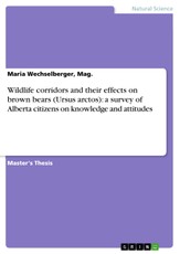 Wildlife corridors and their effects on brown bears (Ursus arctos): a survey of Alberta citizens on knowledge and attitudes