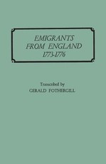 Emigrants from England, 1773-1776