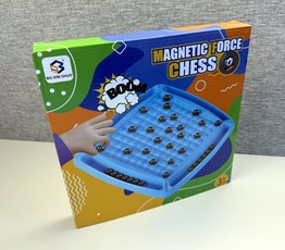 Magnetų rutuliukų dėliojimo žaidimas