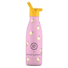 Vaikiška nerūdijančio plieno gertuvė Cool Bottles „Pink Scoop“, 350 ml