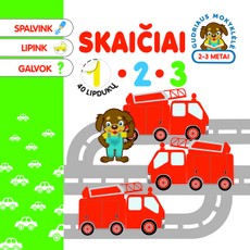 Skaičiai. Spalvinimo knygelė su lipdukais
