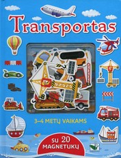 Transportas 3–4 metų vaikams su 20 magnetukų