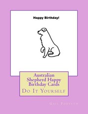 Australian Shepherd Happy Birthday Cards