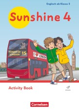 Sunshine - Englisch ab Klasse 3 - Ausgabe 2023 - 4. Schuljahr. Activity Book - Mit Audios (Webcode)