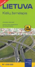 Lietuva Kelių žemėlapis. M 1:500 000