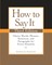 How to Say It, Third Edition