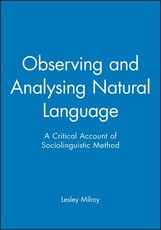 Observing and Analysing Natural Language