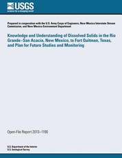 Knowledge and Understanding of Dissolved Solids in the Rio Grande- San Acacia, New Mexico, to Fort Quitman, Texas, and Plan for Future Studies and Monitoring