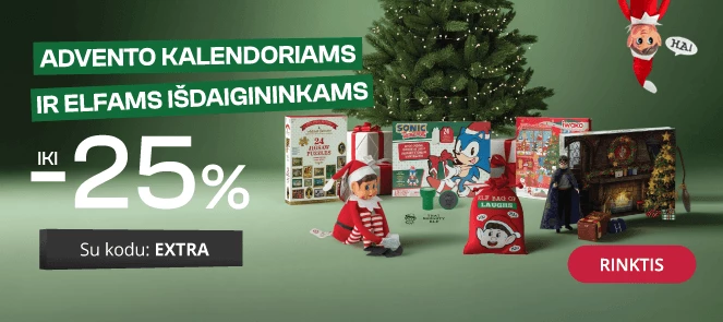 Elfams išdaigininkams ir advento kalendoriams - extra nuolaidos iki -25%