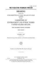 NRC's reactor oversight process