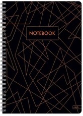 Sąsiuvinis su spirale B5 100lap 70g lin BRONZE