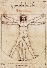 LEONARDO DA VINCI: knygutė su garsiausio visų laikų Renesanso išradėjo citatomis - puslapiai linijomis + gumelė, patogiai ir saugiai prilaikanti Jūsų knygutės puslapius