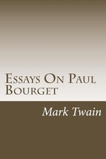 Essays On Paul Bourget