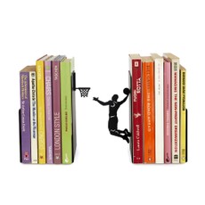 Knygų atrama „Slam Dunk“, metalinė, juoda