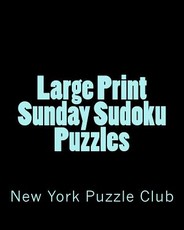 Large Print Sunday Sudoku Puzzles