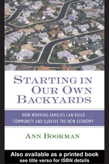 Starting in Our Own Backyards