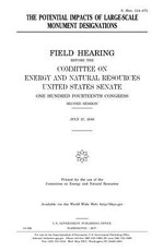 The potential impacts of large-scale monument designations