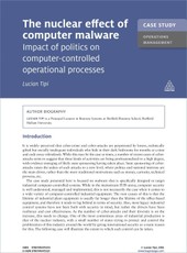Case Study: The Nuclear Effect of Computer Malware