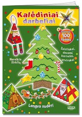 Kalėdiniai darbeliai. Užduotėlės su lipdukais