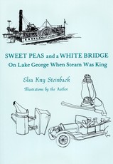 Sweet Peas And A White Bridge