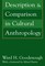 Description and Comparison in Cultural Anthropology