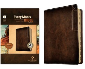 NLT Every Man's Bible, Filament Enabled, Deluxe Explorer Edition (Leatherlike, Brown, Indexed, Red Letter)