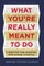 What You're Really Meant to Do