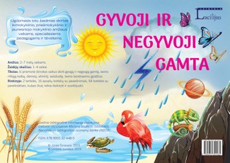 Gyvoji ir negyvoji gamta. Ugdomasis loto žaidimas 2–7 metų vaikams